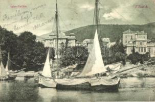 Abbazia, Hafen Parthie, sailing ship (EK)