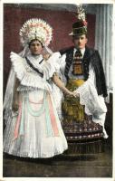 Mezőkövesdi mátkapár / Hungarian folklore from Mezőkövesd, wedding couple