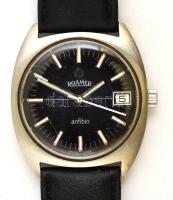 Roamer Anfibio  mechanikus, naptáras karóra szép számlappal, bőr szíjjal, szép ,működő állapotban