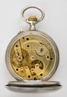 Longines dupla ezüst fedeles zsebóra, hibátlan  számlappal, szép szerkezettel, Jól működik.  / Silve...