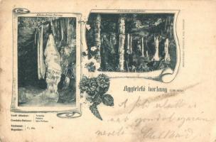 1898 Aggteleki-cseppkőbarlang, Alabastrom torony, Salamon templom, Divald K. fia floral, Art Nouveau (EK)