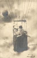 Romantic couple in an airship s: Ch. Scolik (EK)