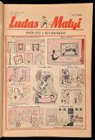 1956 A Ludas Matyi csonka évfolyama. A forradalom miatt csak október 25-ig jelent meg. Aranyozott egészvászon kötésben