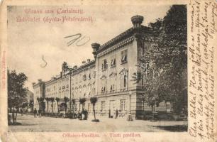 Gyulafehérvár, Karlsburg, Alba Iulia; Tiszti pavilon / Offiziers Pavillon / officers pavilion (Rb)