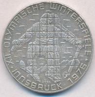 Ausztria 1976. 100Sch Ag Innsbruck - XII. téli olimpia / Síelő T:2 Austria 1976. 100 Schilling Ag Winter Olympics Innsbruck / Skier C:XF Krause KM#2928