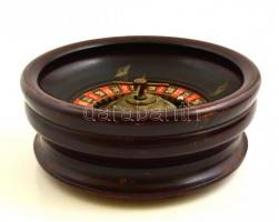 Rulett, fém golyóval, d: 17 cm