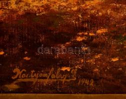 Kostyánfalvy jelzéssel: Napsütés az erdőben. Olaj, vászon, keretben, 60×80 cm