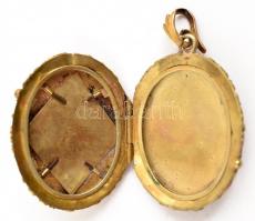 Áttört filigrán arany fényképtartó medál 14k arany / gold filigraine medal for photos 14C 27x35 mm 1...