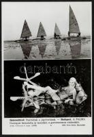 "Nekem a Balaton a riviéra...", 3 db MTI-fotó, feliratozva, különböző méretben