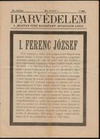 1916 Az Iparvédelem, a Magyar Védő Egyesület Hivatalos Lapja XII. évfolyamának 3. száma, címlapon Fe...