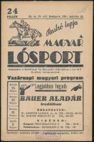 1937 a Raskó lapja - A magyar lósport 4. évf. 29. száma, számos érdekes írással
