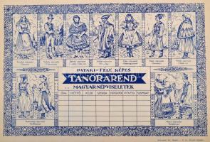 10 db Pataki-féle képes tanórarend