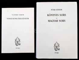 Vegyes könyv tétel: Vladár Gábor: Visszaemlékezéseim (1997); Bíró Zoltán: Saját út (1998); Kovács Ernő: Elvégeztetett (1992); Tamási Áron: Szűzmáriás királyfi; Zöld ág (2000); Püski SÁndor: Könyves sors - magyar sors (2002). Bp., Püski. Papír- ill. vászonkötésben, jó állapotban.