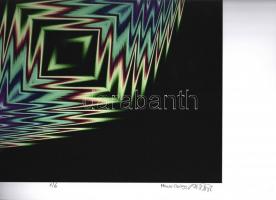 Marosi György (1964- ): Irizáló alakzat, elektrográfia, papír, jelzett, számozott (1/6), eredetiségi...