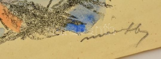 Márffy Ödön (1878-1959): Krumpliszedők. Színezett litográfia, papír (szakadásokkal), jelzett,  30×37...