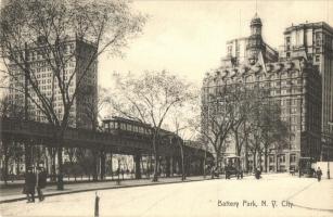 New York City, Battery Park, railway