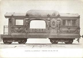 1911 Esposizione di Roma; Castel S. Angelo, Treno de SS. Pio IX / train of Pope Pius IX