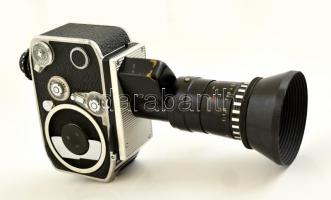 cca 1962 Bolex-Paillard Zoom Reflex P2 8mm-es filmfelvevő kamera, Som Berthiot Pan-Cinor objektívvel, jó állapotban / Vintage 8 mm movie camera, in good condition