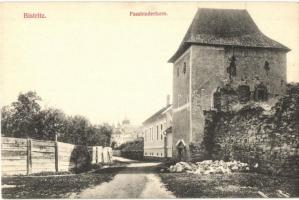 Beszterce, Bistritz, Bistrita; Fassbinderturm / tower / várfal torony