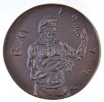 Borsos Miklós (1906-1990) 1977. "In memoriam Arión" Br emlékérem (95mm) T:2