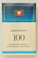 Aromásított 100 füstszűrős cigaretta, bontatlan csomagolásban