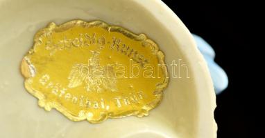 Gräfenthal táncoló pár, kézzel festett, jelzett, kis kopásokkal, m: 17 cm