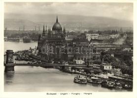 Budapest - 4 db régi városképes lap, közte egy díjjegyes / 4 pre-1945 town-view postcards, among the...