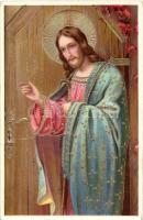 17 db régi vallásos témájú motívumlap, több litho / 17 pre-1945 religion-themed motive cards, some l...