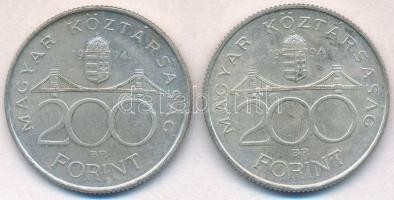 1994. 200Ft Ag "Deák" (2x) T:2