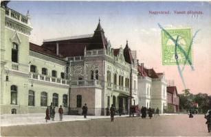 Nagyvárad, Oradea; vasútállomás / railway station, TCV card