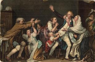 70 db régi művészlap, közte litho / 70 pre-1945 art postcards, among them lithos