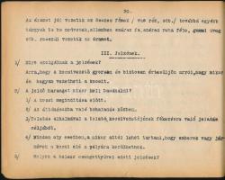 cca 1910-1920 földalatti forgalmi szabályzat a Ferencz József Földalatti vasúthoz, forgalmi kiképzés...