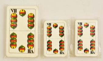 3 pakli magyar kártya, köztük 2 csomag mini kártya