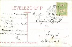 Szepesszombat, Spisská Sobota, Georgenberg; Fő tér. W.L. Bp. 2856. / main square (EK)