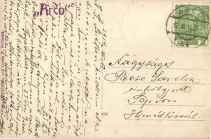 1914 Arco (Südtirol), úri közönség a sétányon / gentry people on the promenade, photo