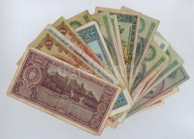 18db-os vegyes korona, pengő és forint bankjegy tétel T:III,III-,IV