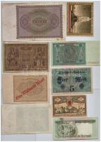Vegyes: Német Birodalom / Németország / Weimari Köztársaság 9db-os bankjegy és szükségpénz tétel + P...