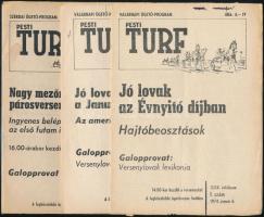 1974 a Pesti Turf 29. évf. 1., 4-5. lapszáma, érdekes írásokkal