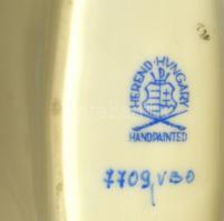 Herendi Viktória mintás  tálka, kézzel festett, jelzett, hibátlan, 12×5 cm