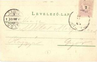 1899 Celldömölk, Kiscell; Ünnepély a Fő téren a király ottlétekor