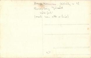 Nagykanizsa, Király utca, Rosenberg Jónás kékfestő és rőfös üzlete, ünnepély. photo (fl)