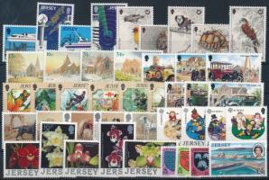 1988-1989 43 diff stamps, 1988-1989 43 db klf bélyeg, közte teljes sorok