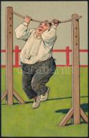 1909 Vermes Lajos (1880-1941) legendás vívómester által megírt és lepecsételt képeslap Kolozsvárra k...