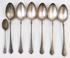 Újvároska/Lipótvár (Leopoldov/Městěčko/Leopoldstadt), régi pályaudvari alpakka evőeszköz-készlet: 6 ...