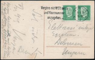 1929 Verzár Frigyes (1886-1979) orvos, MTA tag és Beznák Aladár (1901-1959) orvos, MTA tag által írt és aláírt képeslap