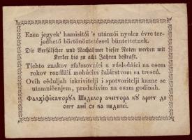 1849. 30kr "Kossuth bankó" előlap enyhén ferdén nyomva T:II