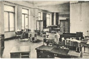 Kolozsvár, Cluj; Egyetemi és múzeumi könyvtár, Tisztviselők dolgozó terme, belső / university and museum library, officers working room interior