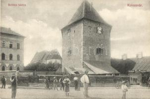 Kolozsvár, Cluj; Bethlen bástya, Bodnár Gáspár kocsikészítő üzlete. Schuster Emil kiadása / bastion, cart makers shop