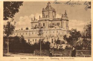 Lviv, Lwów, Lemberg; Katedra sw. Jerzego / cathedral / St. Georg Kirche (cut)