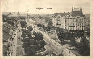 Belgrade, Beograd; Terasia / street view, trams